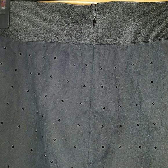 Lane Bryant black beaded skirt - Picture 5 of 6